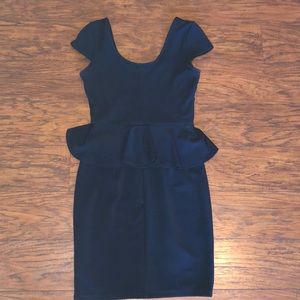 Black Fitted Professional Dress